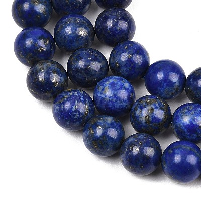 Natural Lapis Lazuli Bead Strands G-G953-03-10mm-1