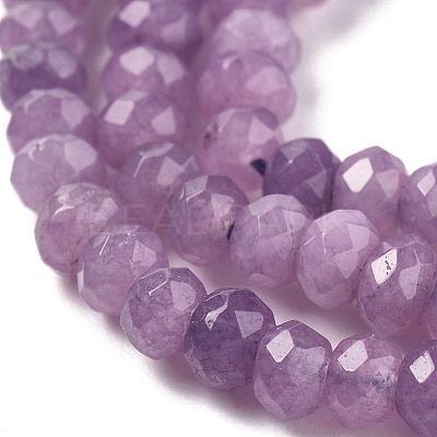 Dyed Natural Malaysia Jade Rondelle Beads Strands X-G-E316-2x4mm-39-1
