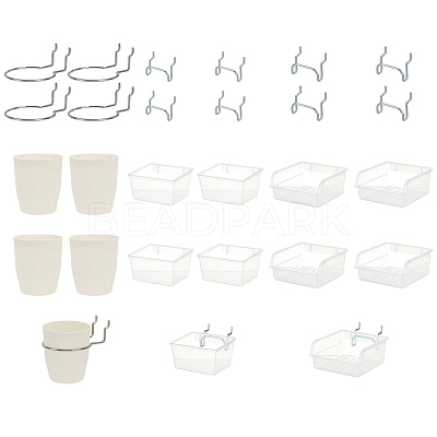 15 Sets 3 Styles 201 Stainless Steel & Iron Hook Hangers AJEW-FG0004-61-1