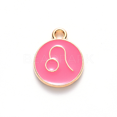 Alloy Enamel Pendants ENAM-S124-01A-03G-1