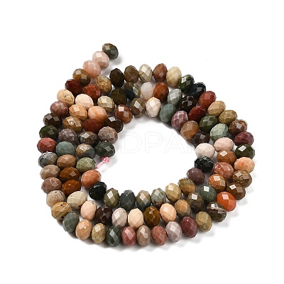 Natural Alashan Agate Beads Strands G-G277-B01-3x5mm-1