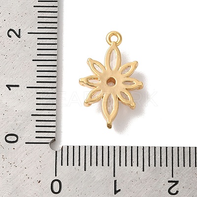 Brass Micro Pave Clear Cubic Zirconia Pendants KK-M294-07G-03-1