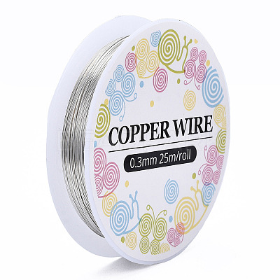 Round Copper Jewelry Craft Wire CW0.3mm006-1
