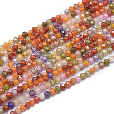 Cubic Zirconia Beads Strands X-G-G792-47-A-1