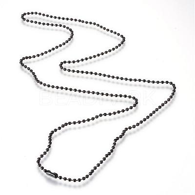 304 Stainless Steel Ball Chain Necklace MAK-R012-02B-1
