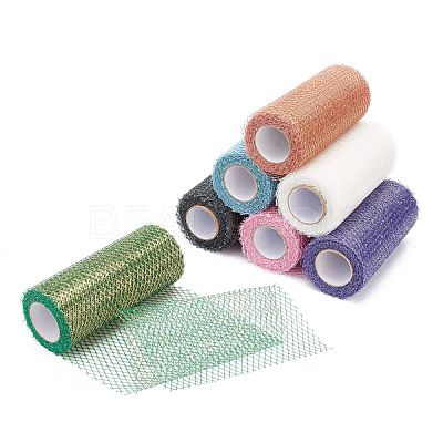 Glitter Deco Mesh Ribbons OCOR-H100-B-1