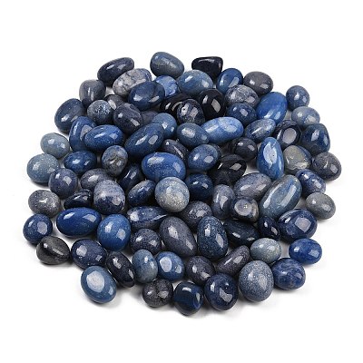 Dyed & Heated Natural Blue Aventurine Beads G-M368-08B-1