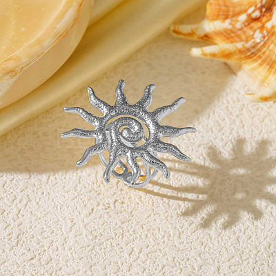 Sun 304 Stainless Steel Cuff Rings FS-WG7BC9E-02-1