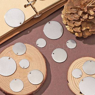 304 Stainless Steel Stamping Blank Tag Charms STAS-CJ0002-01-1