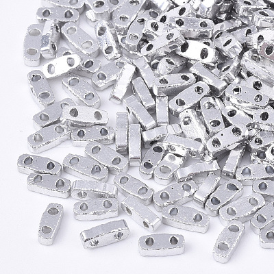 Electroplate Opaque Glass Seed Beads SEED-S023-20A-03-1