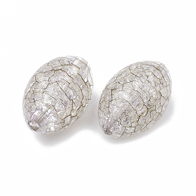 Crackle Acrylic Beads CACR-N001-01-1