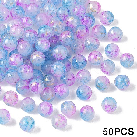 Glass Imitation Jade Beads GLAA-YWC0007-01J-01-1