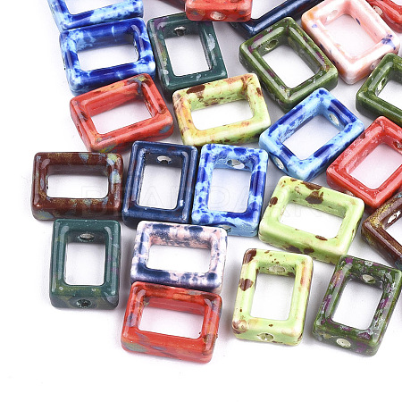 Handmade Porcelain Bead Frames PORC-S499-05-1