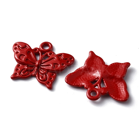 Baking Painted Alloy Pendants FIND-TAC0011-82E-1