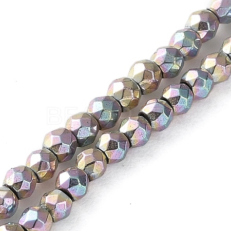 Electroplated Synthetic Non-magnetic Hematite Beads Strands G-C248-D01-2mm-02-1