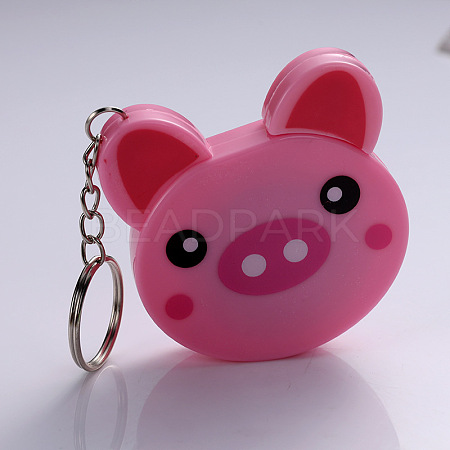 Pig Plastic Tape Measure Keychain FAMI-PW0001-51D-1