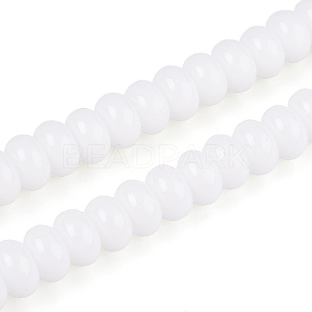 Opaque Spray Painted Glass Beads LS-GLAA-ZX008-8mm-18G-1