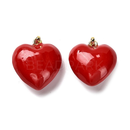 Brass Enamel Pendants KK-M324-06B-G02-1