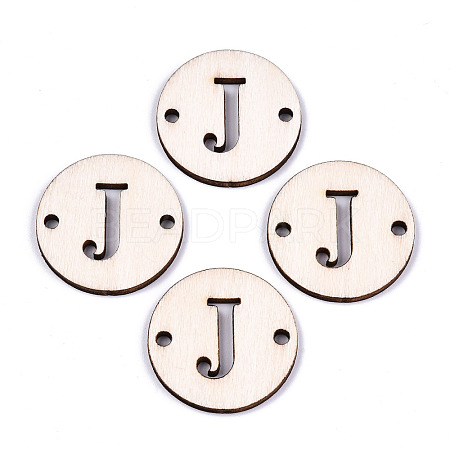 Unfinished Natural Poplar Wood Links Connectors WOOD-S045-140B-01J-1