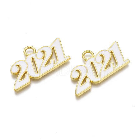 Alloy Enamel Pendants X-PALLOY-T078-03E-1
