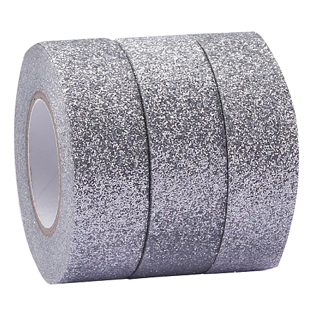 3 Rolls Glitter Foil Masking Tapes DIY-GF00007-47A-1