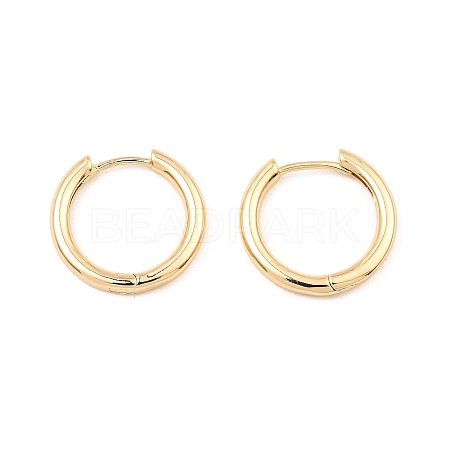 Brass Huggie Hoop Earrings EJEW-I289-22B-G-1