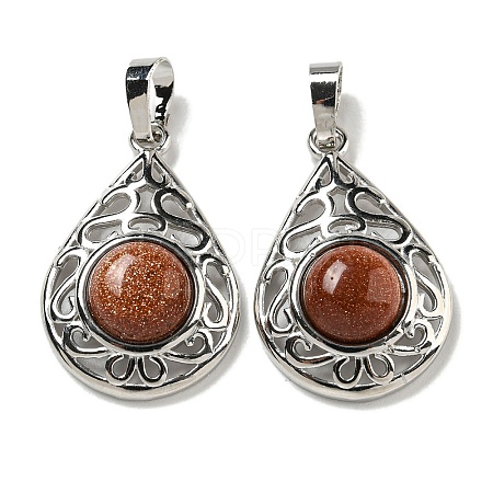 Synthetic Goldstone Pendants G-Q158-05P-27-1