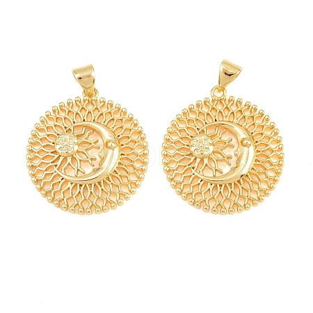 Brass Pendants KK-D232-17G-01-1