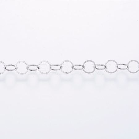 Tarnish Resistant Handmade 304 Stainless Steel Cable Chains STAS-G038-14P-1