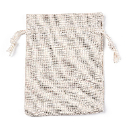 Cotton Cloth Packing Pouches Drawstring Bags ABAG-R011-9X12-01-1