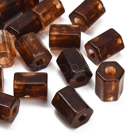 Opaque Acrylic Imitation Gemstone Beads AC-CBAE907-05-1