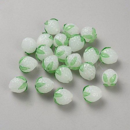 Handmade Lampwork Beads LS-LAMP-WH0009-10B-1