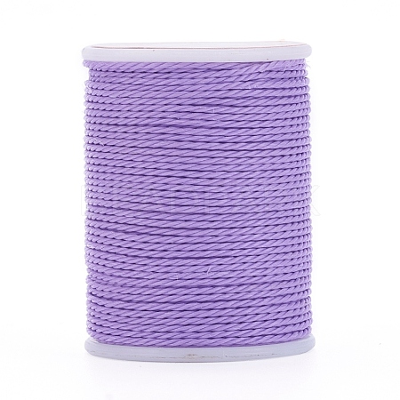 Round Waxed Polyester Cord YC-G006-01-1.0mm-11-1
