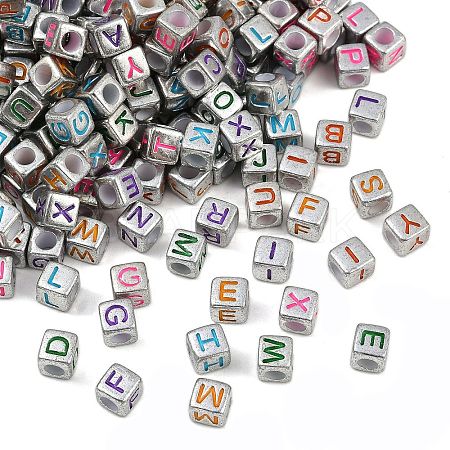 Opaque Acrylic Beads OACR-H052-02A-1