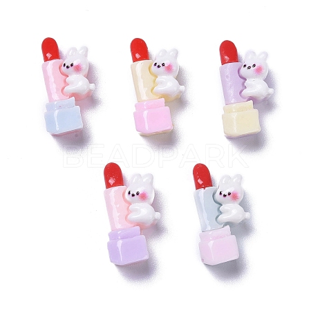 Opaque Cute Animal Resin Decoden Cabochons RESI-B024-02C-1