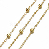 Brass Flat Oval Cable Chains CHC018Y-G-2