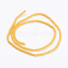 Opaque Solid Color Glass Bead Strands X-GLAA-F078-A05-2