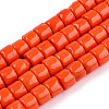 Opaque Solid Glass Bead Strands X-GLAA-N047-09-F02-1