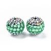 Polymer Clay Rhinestone Beads RB-L029-04-3
