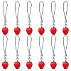 Cute Strawberry Decoration Nylon Phone Charms Strap HJEW-PH01742-1