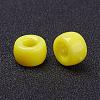 Opaque Acrylic European Large Hole Beads PL338-2-3