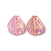 Mother's Day Dyed & Heated Glass Pendants GLAA-B009-03-4