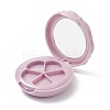 5 Compartments Plastic Empty Eyeshadow Case Box CON-XCP0001-90-2