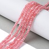 Dyed Natural Malaysia Jade Rondelle Beads Strands X-G-E316-2x4mm-66-5