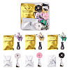 Beadthoven 6 Sets 2 Style Zinc Alloy with Rhinestones Car Perfume Decoration Set DIY-BT0001-24-8