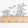 Acrylic Horizontal Hole Letter Beads PL37C9308-Q-4