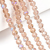 Electroplate Glass Beads Strands EGLA-A034-T4mm-L22-4