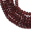 Transparent Glass Beads Strands GLAA-G125-01A-10-3
