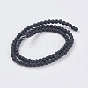 Synthetic Black Stone Beads Strands X-G-G508-6-2
