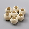 Undyed Oil Coated Wooden Beads WOOD-TAC0014-09-1